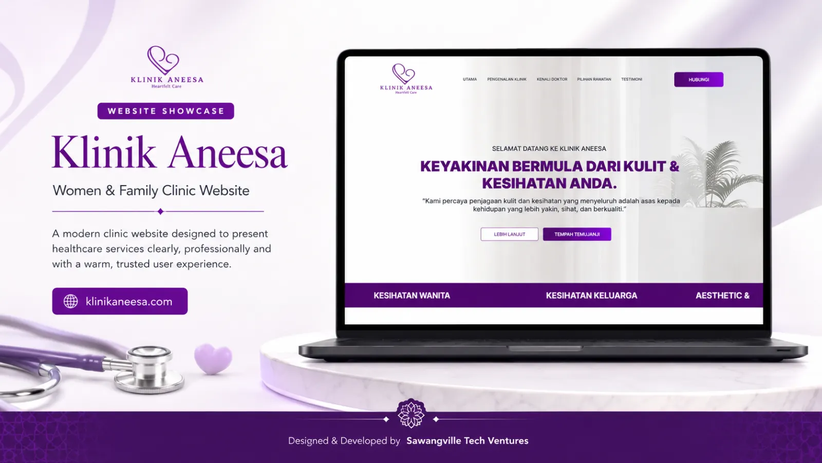 Klinik Aneesa — full site design