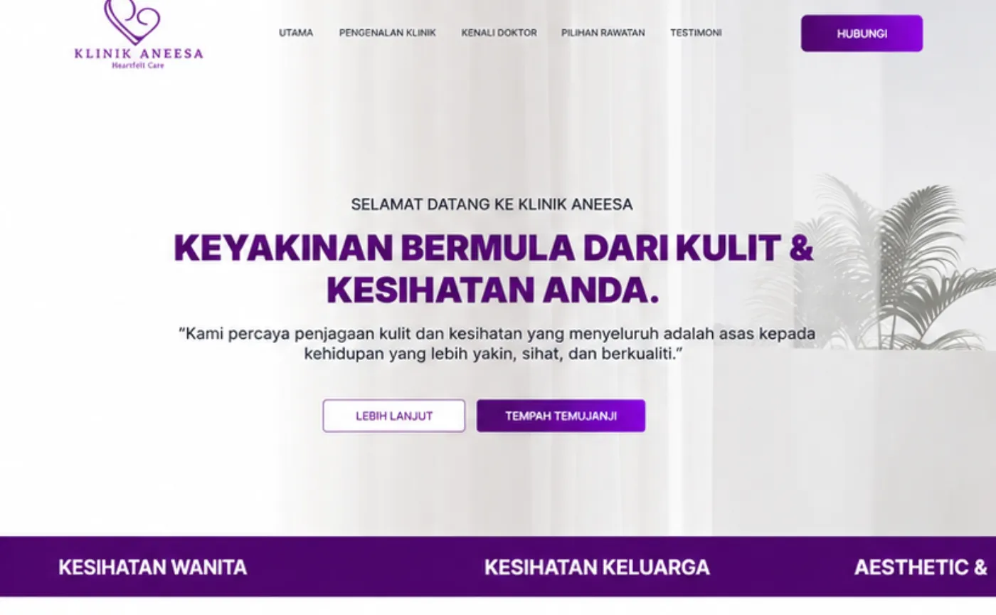 Klinik Aneesa — screen detail