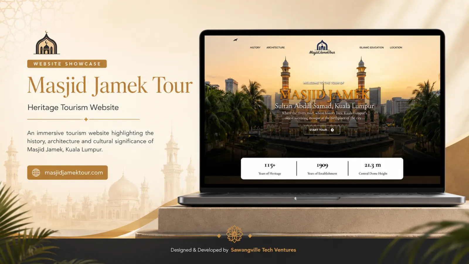 Masjid Jamek Tour — full site design