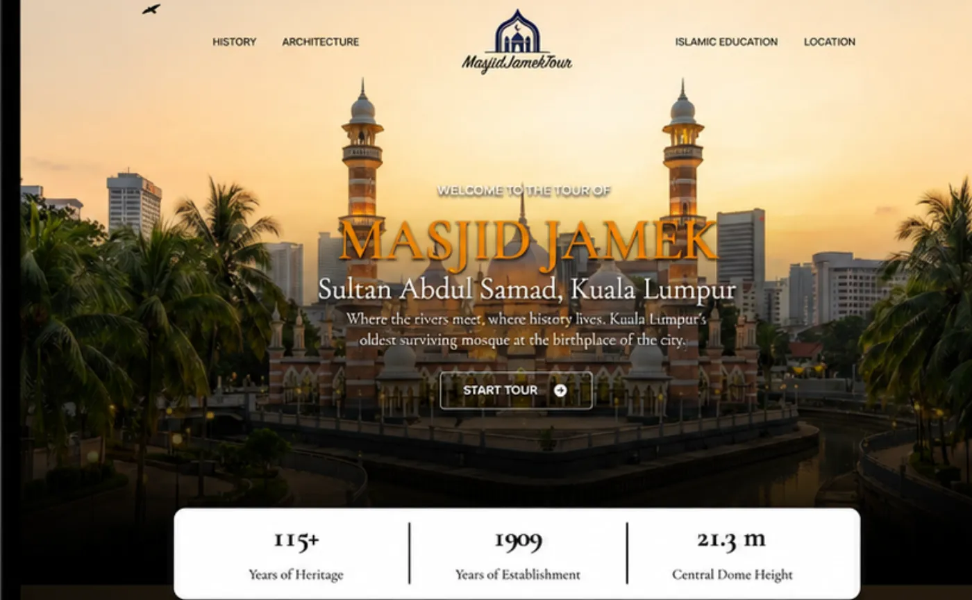 Masjid Jamek Tour — screen detail