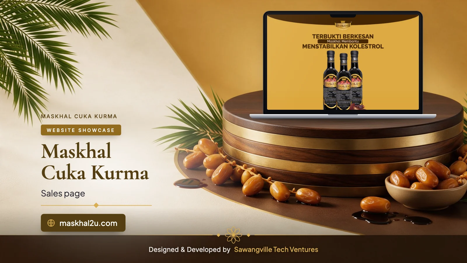 Maskhal Cuka Kurma — full site design