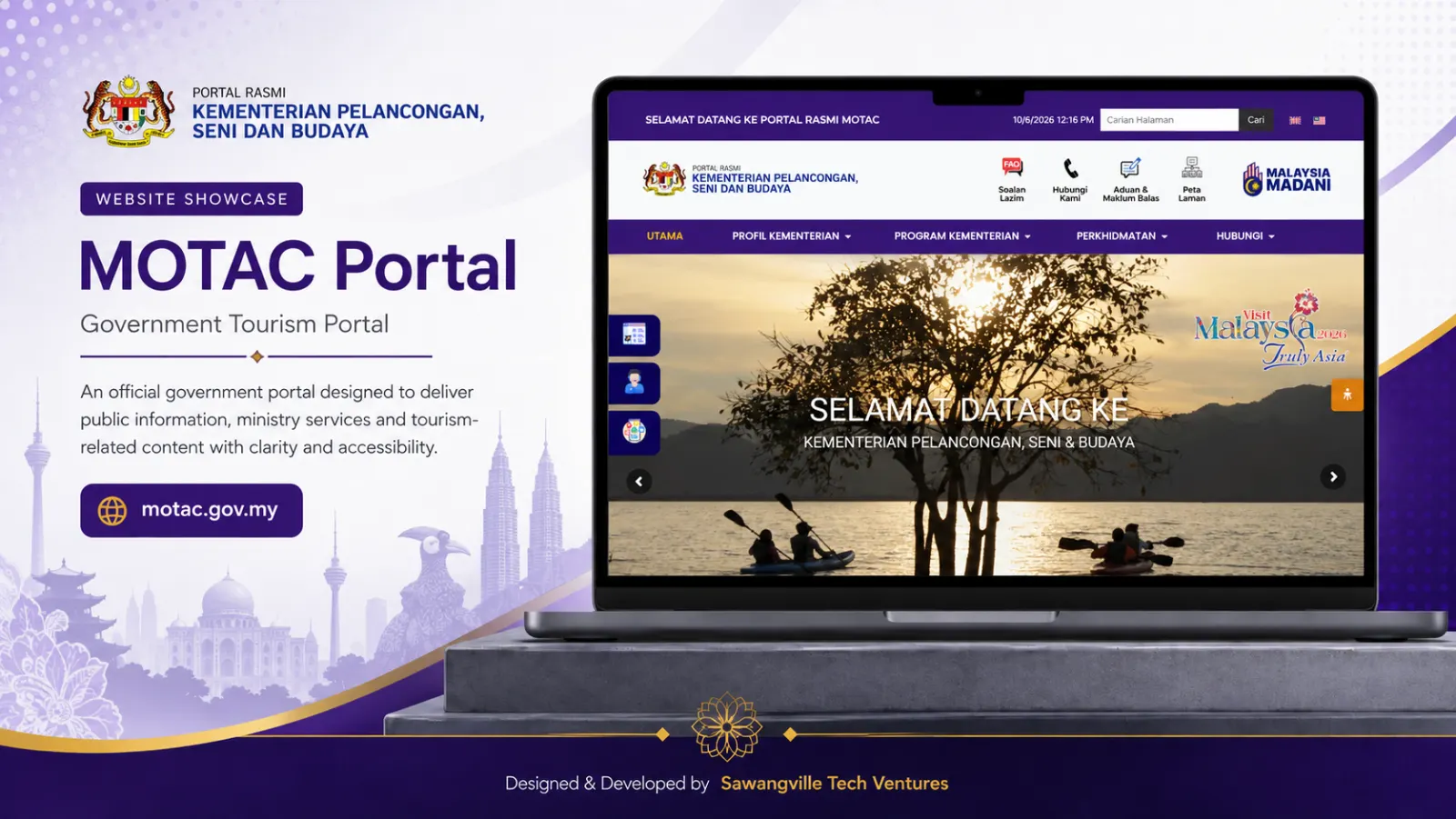 MOTAC Portal — full site design