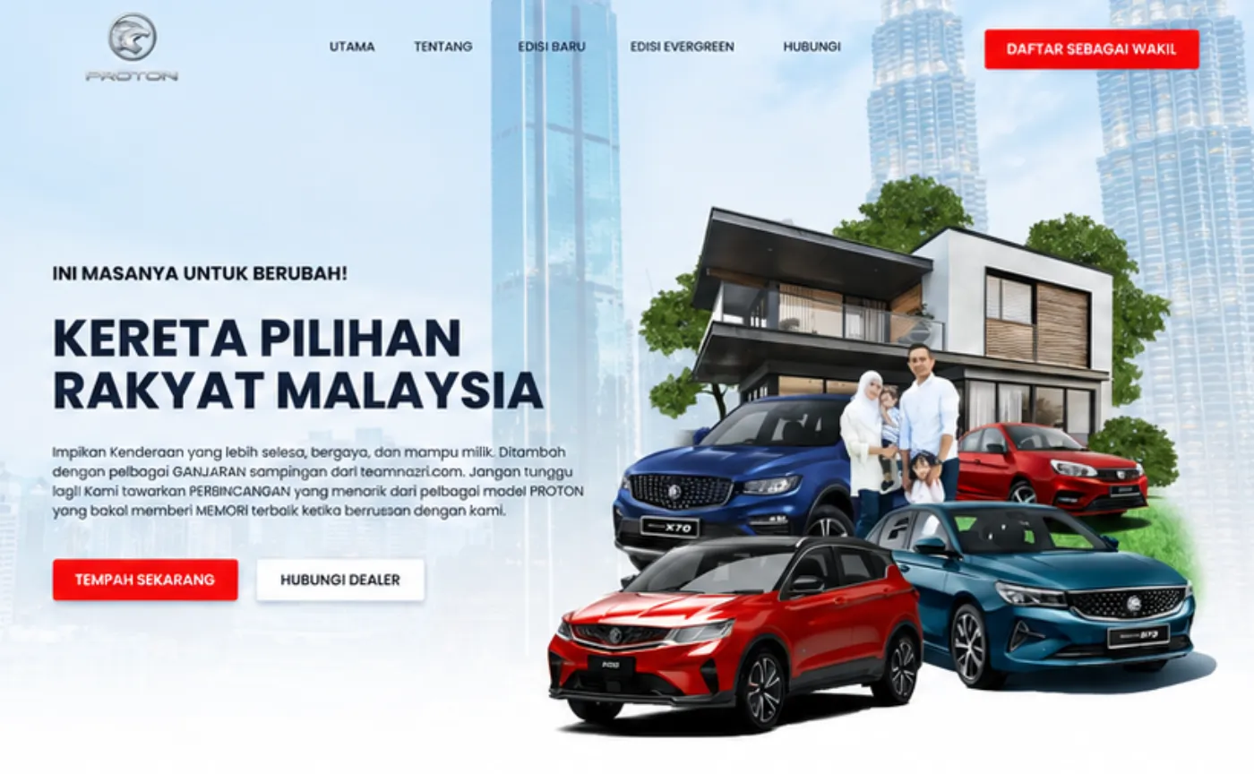Team Nazri — Proton Dealership — screen detail