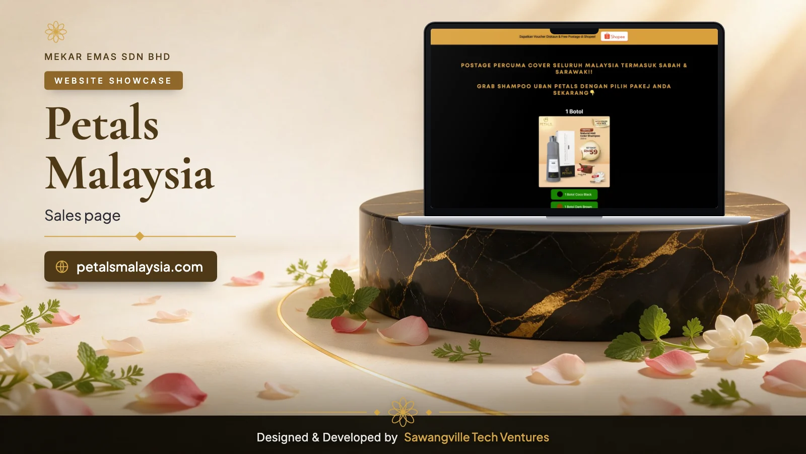 Petals Malaysia — full site design