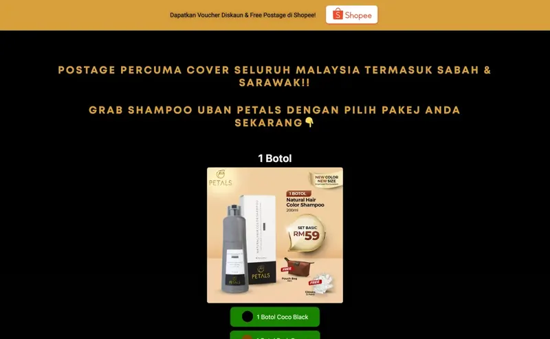 Petals Malaysia — screen detail
