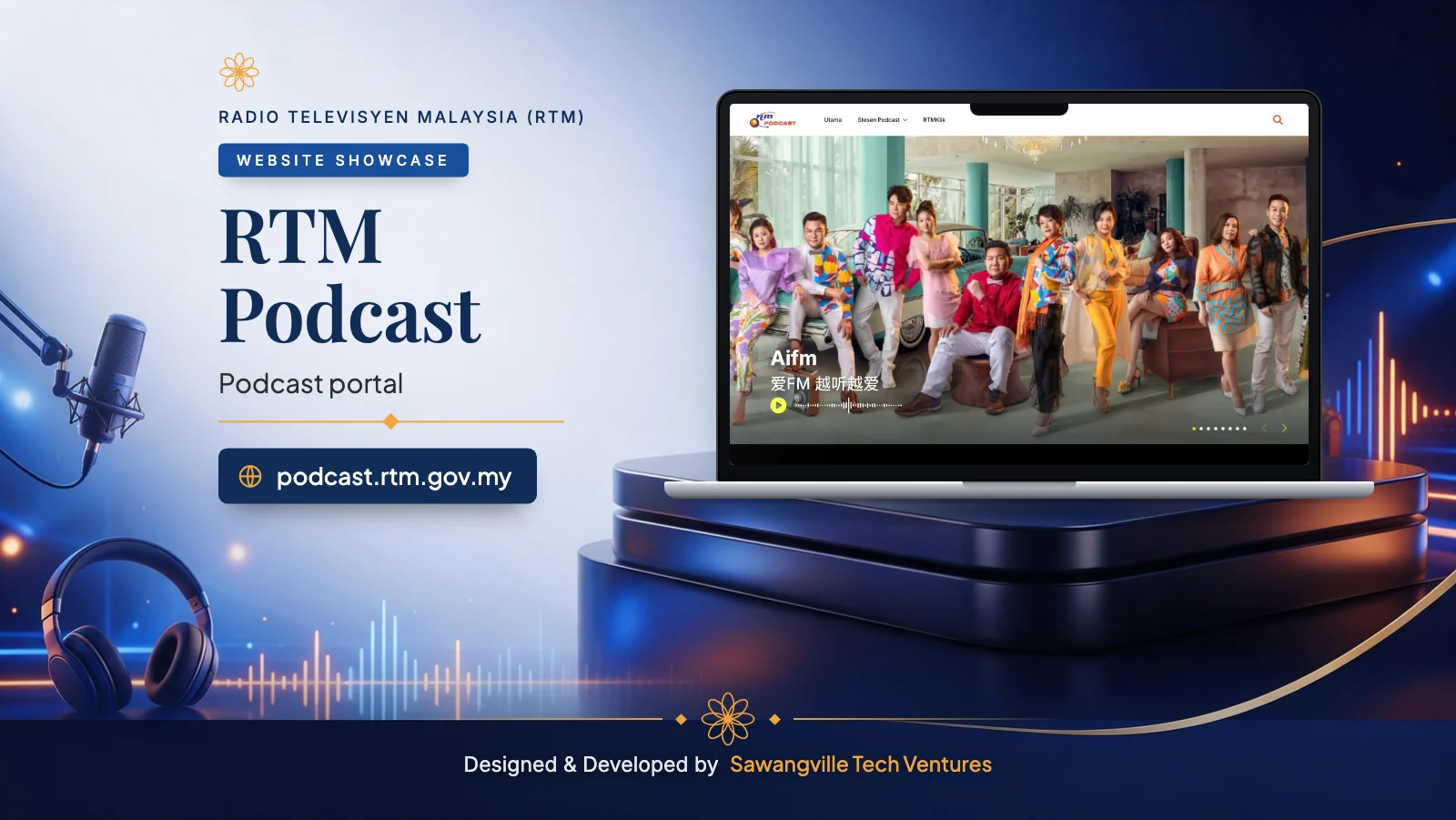 RTM Podcast — full site design