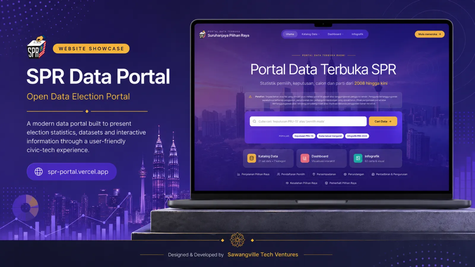 SPR Open Data Portal — full site design