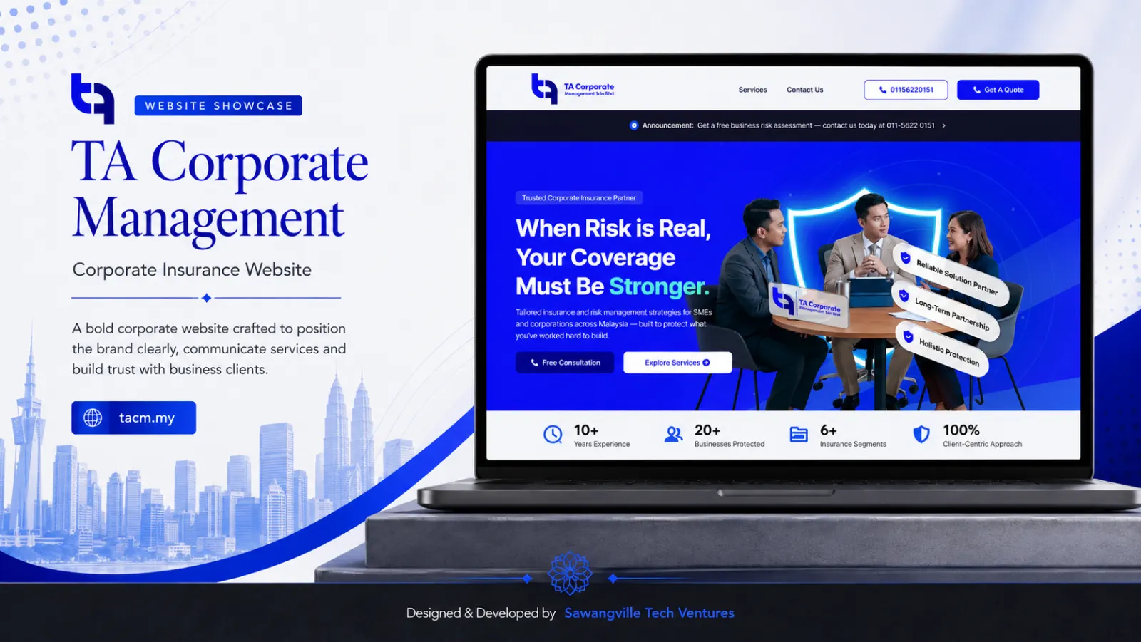 TA Corporate Management — full site design