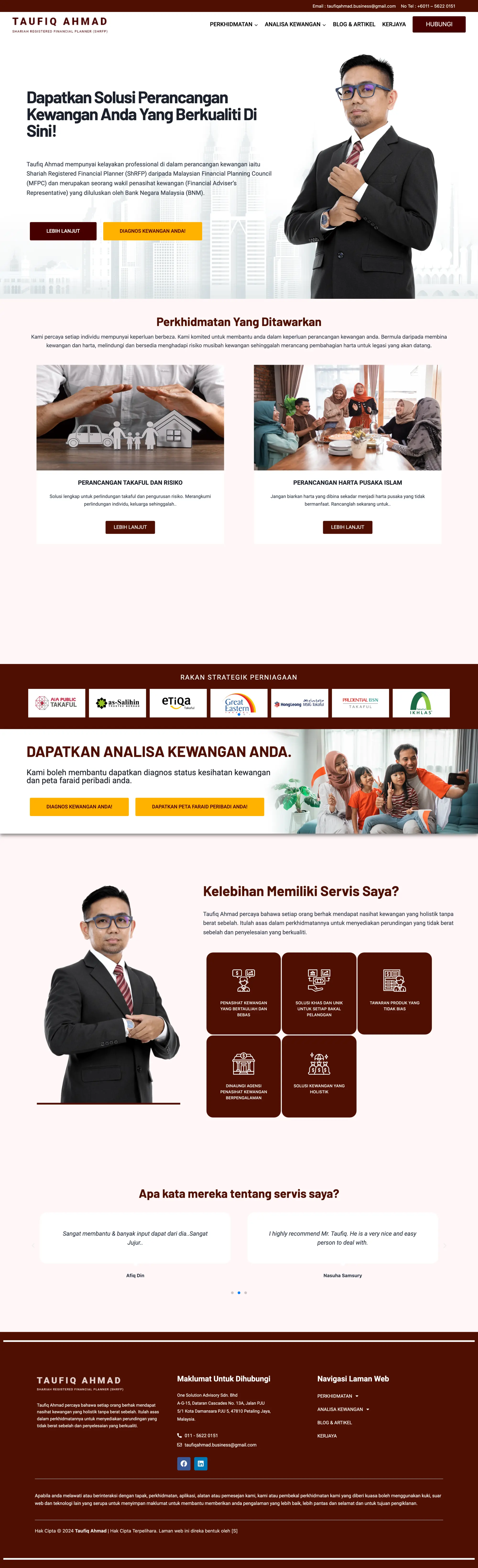 Taufiq Ahmad — the full homepage