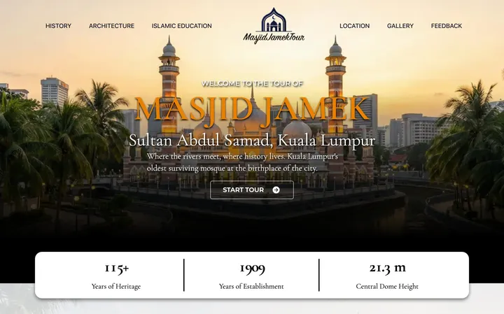 Masjid Jamek Tour website