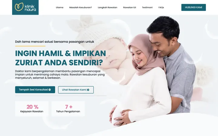 Klinik Naura website