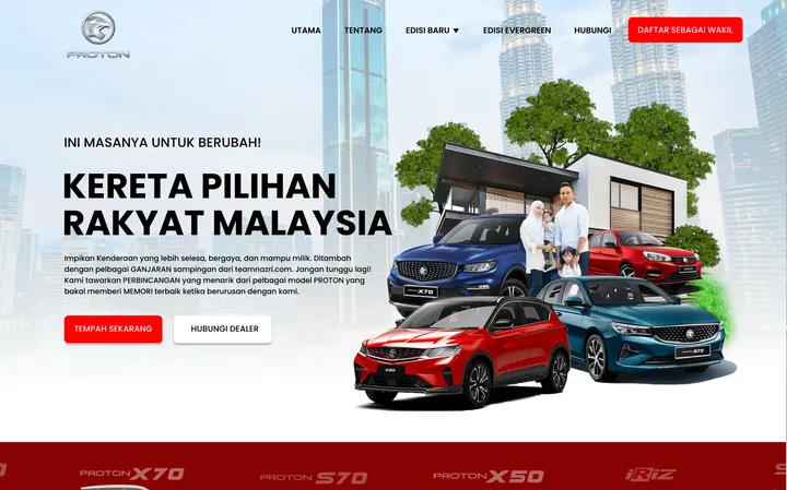 Team Nazri, Proton website