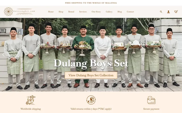 Kain Songket website