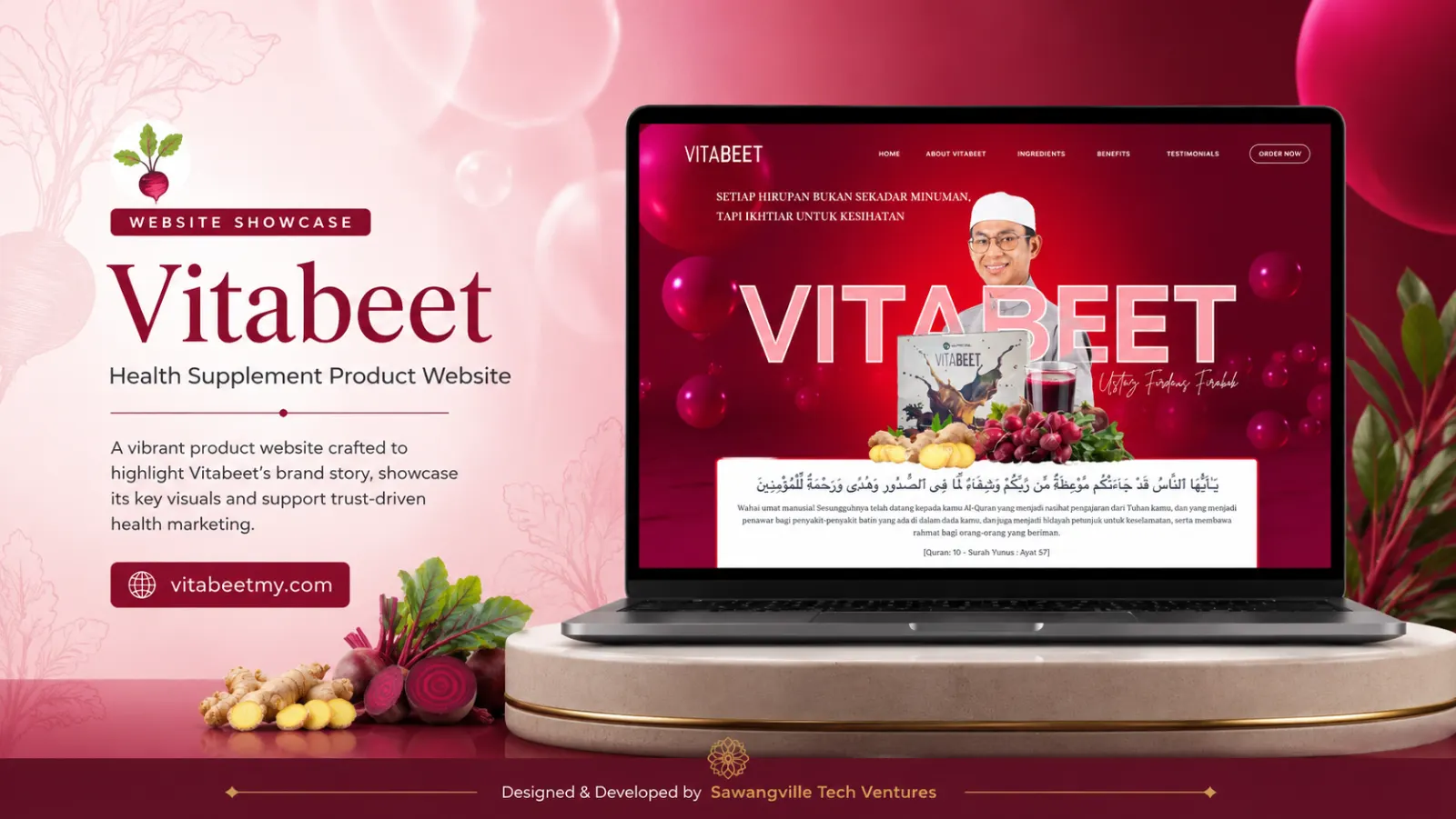 Vitabeet — full site design